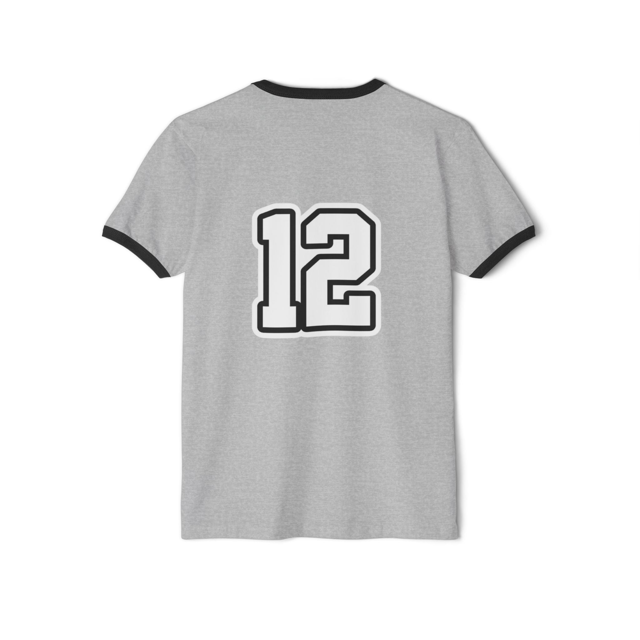 Mini Ringer T-Shirt with Back Number 12 — Cute Matching Family Tee