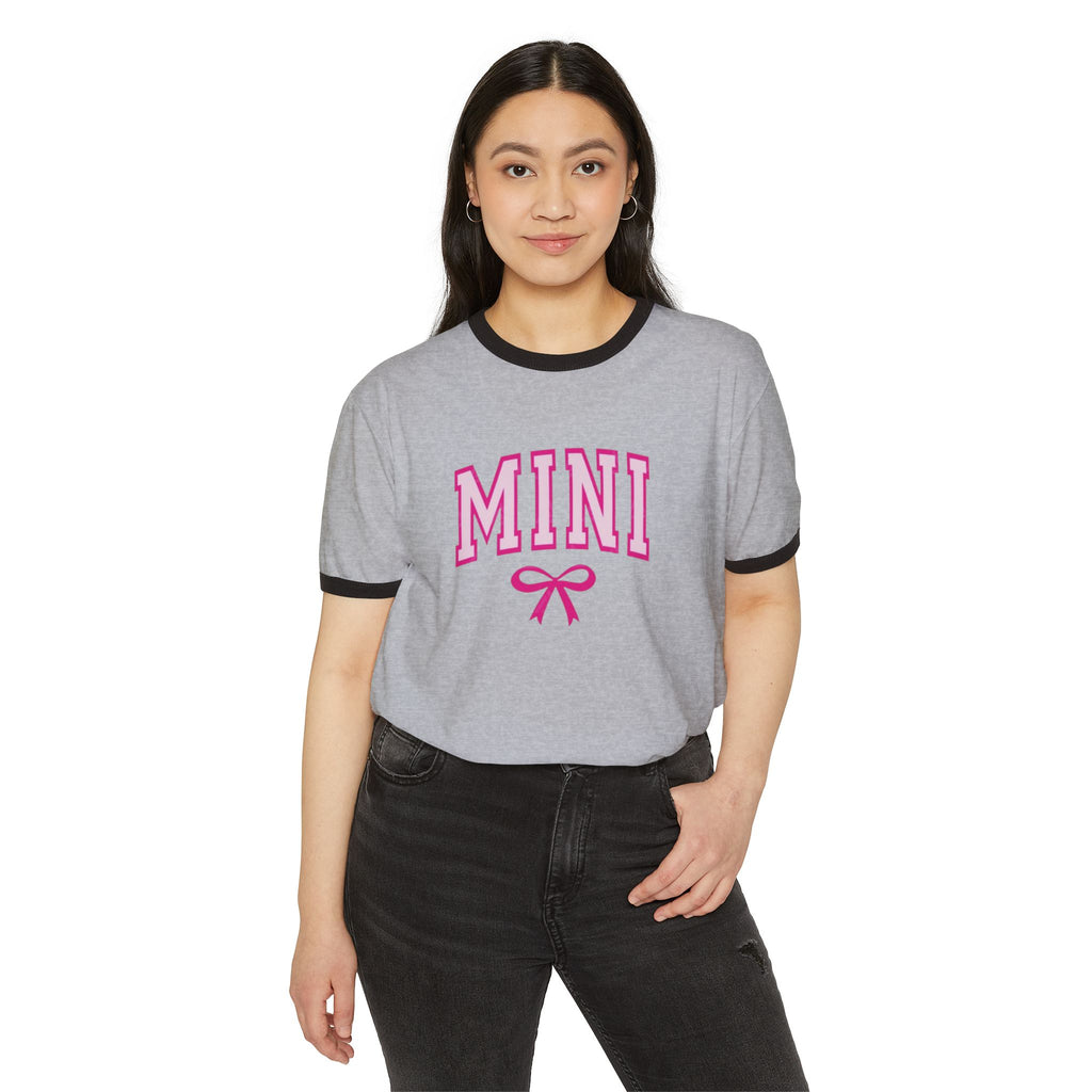 Mini Ringer T-Shirt with Back Number 12 — Cute Matching Family Tee