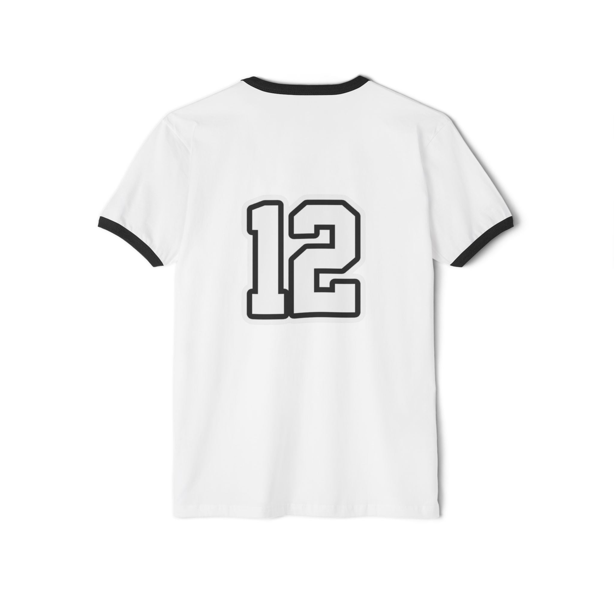 Mini Ringer T-Shirt with Back Number 12 — Cute Matching Family Tee