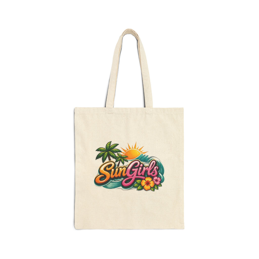 Cotton Canvas Tote Bag- Sun Girls