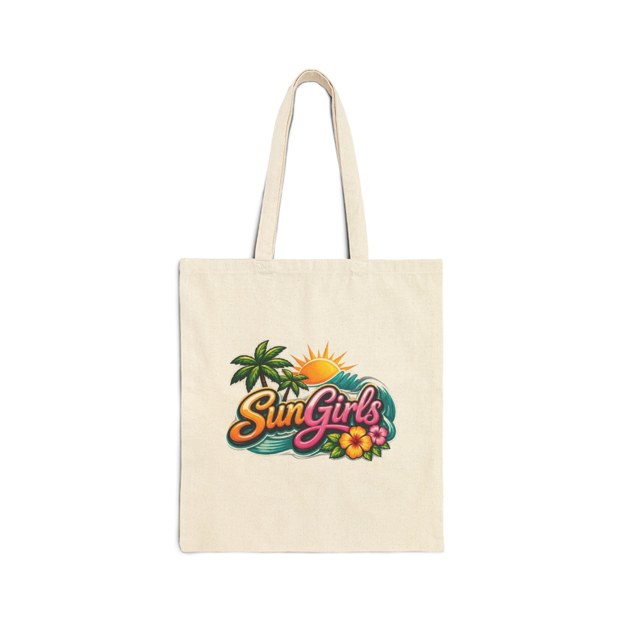 Cotton Canvas Tote Bag- Sun Girls